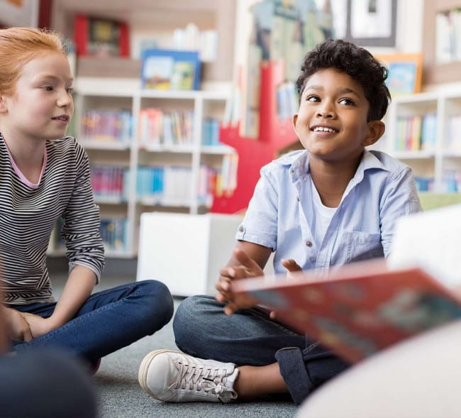 Children learning to read