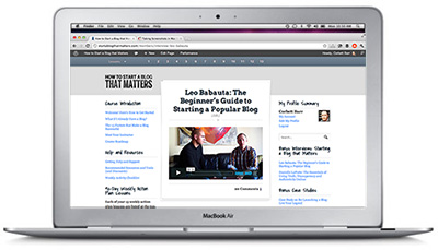  Corbett Barr - How To Start A Blog That Matters