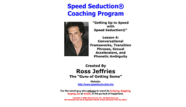 Ross Jeffries – Speed Seduction® Coaching Program – Volume 1