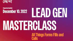 Geekout Lead Gen Masterclass 12-2022