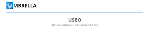 Umbrella uSBO (Search Box Optimization)