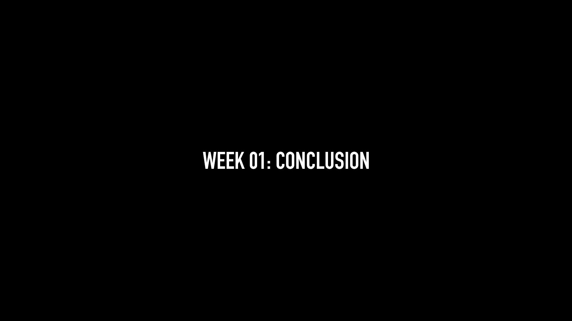 Week 01 Conclusion (Getting Underneath to Create Attacks)