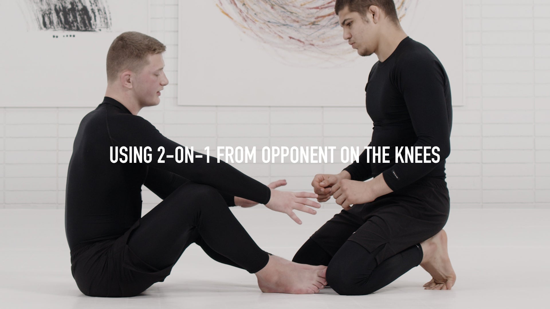 Using 2-on-1 From Opponent On the Knees