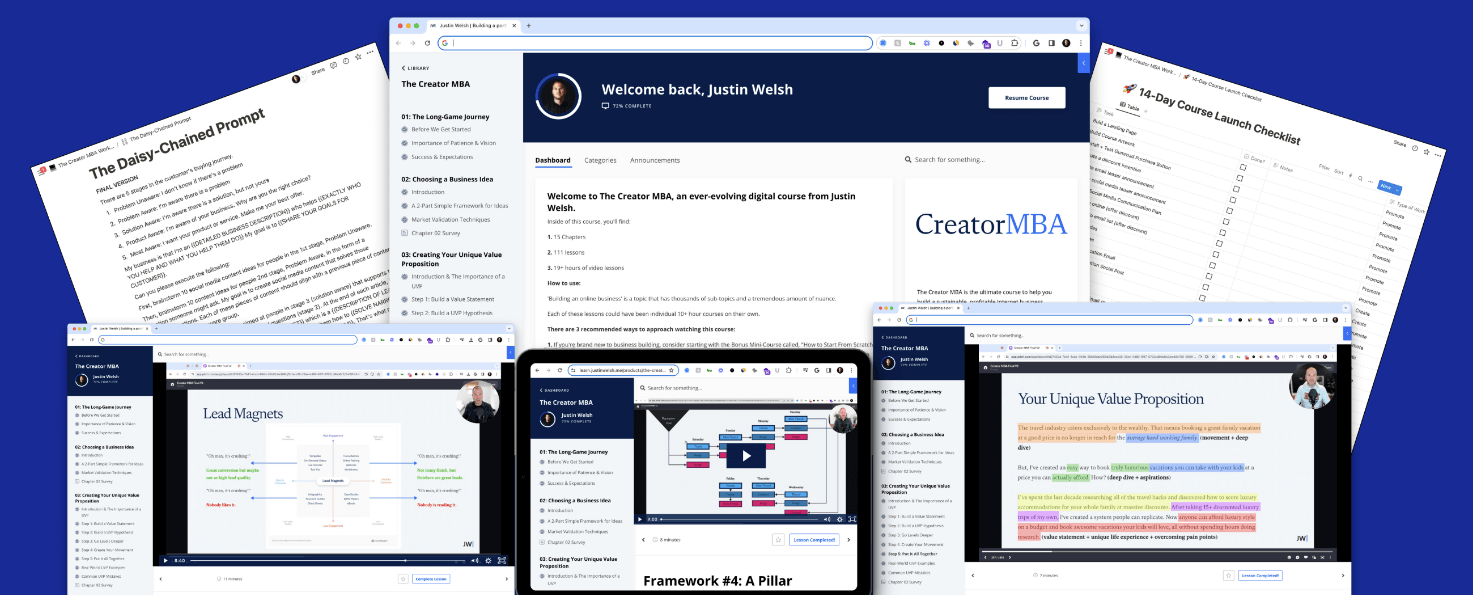 Justin Welsh – The Creator MBA