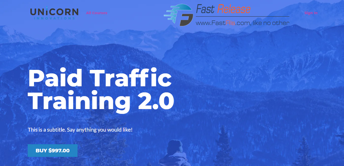 Maxwell Finn – Paid Traffic 2.0 Training