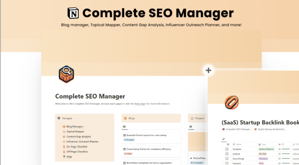 Notion For SEO – Complete SEO Manager For Notion