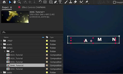 Lesson 46: VFX Shot 5: Building the Main Title Card