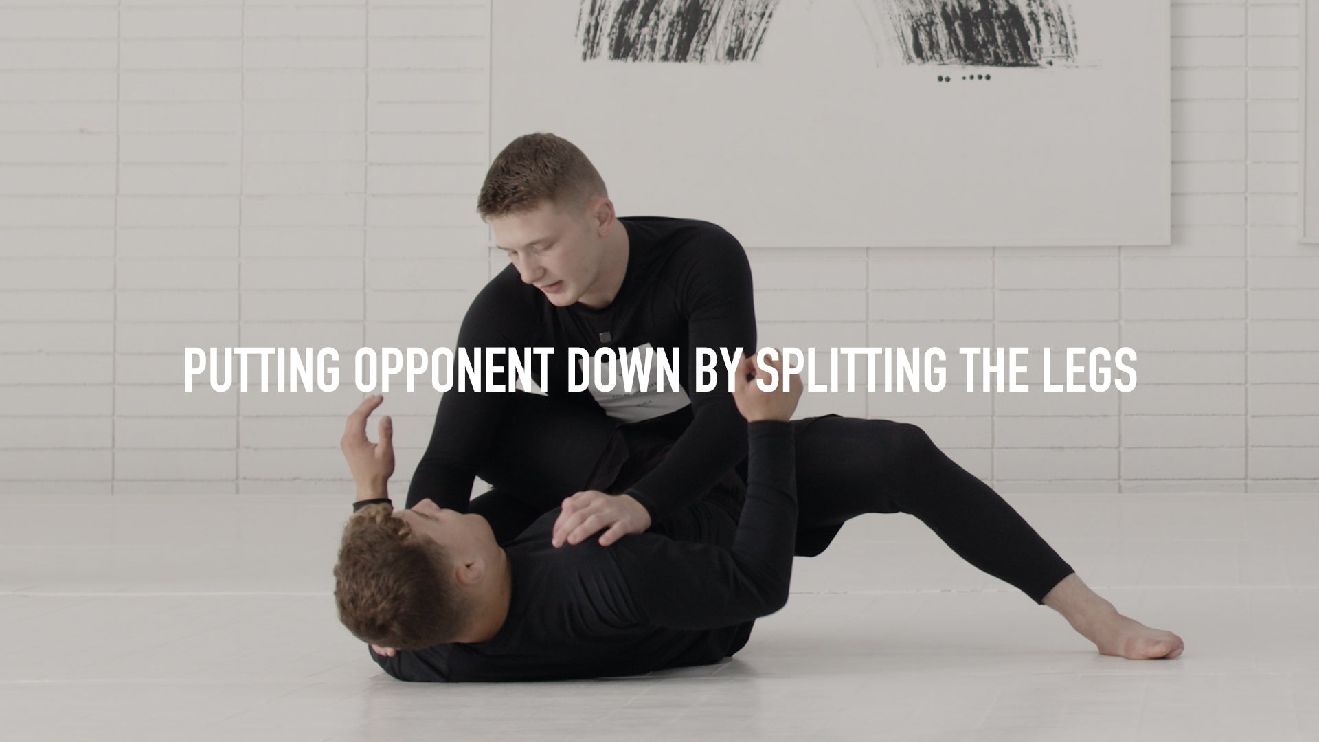 Putting Opponent Down By Splitting The Legs