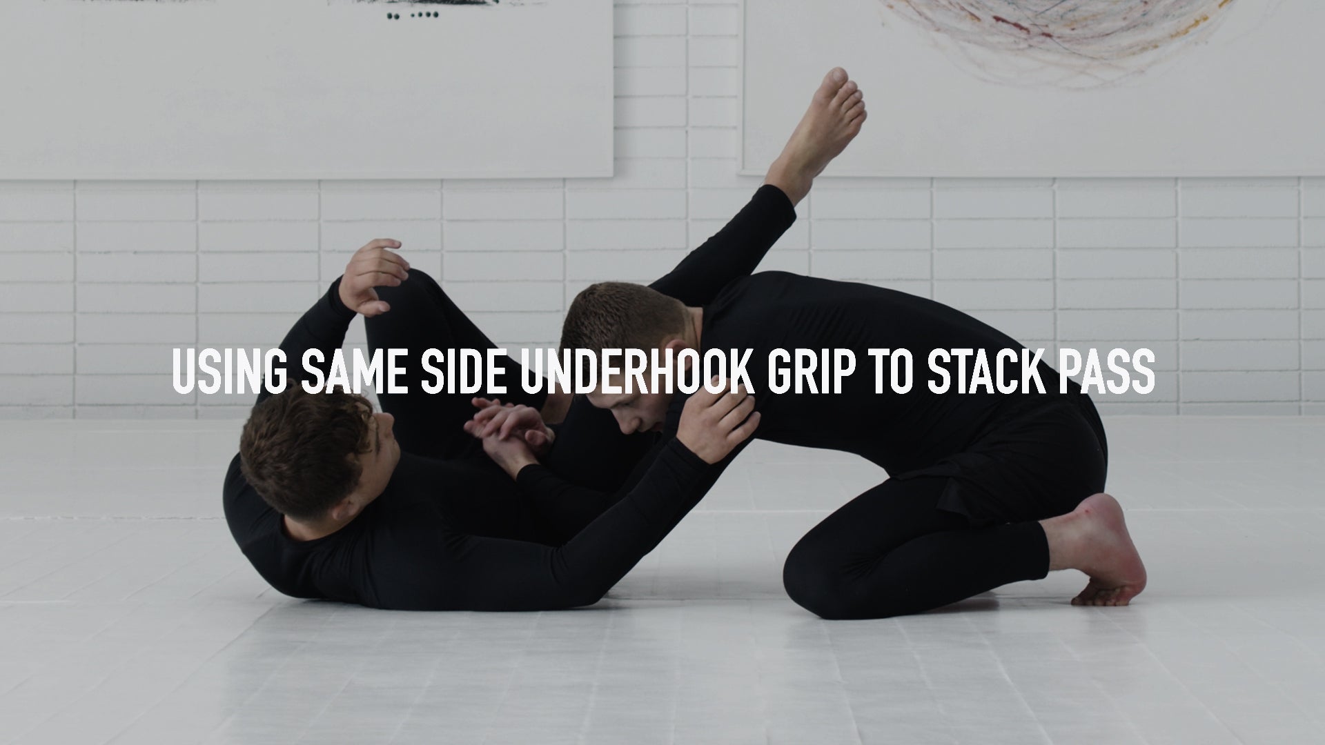 Using Same Side Underhook Grip To Stack Pass