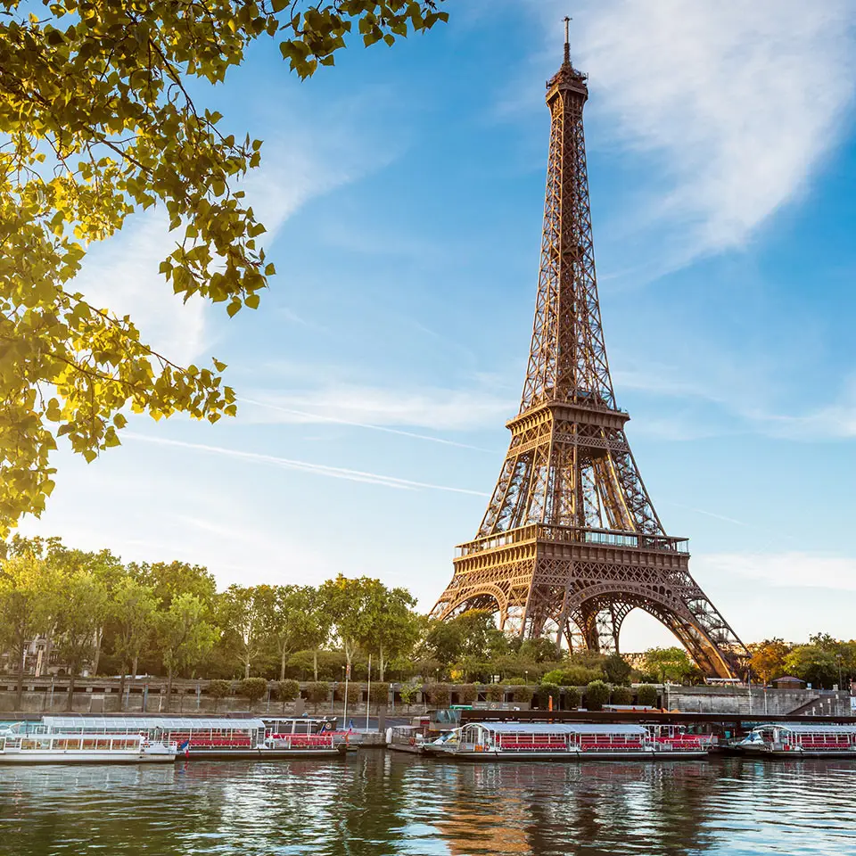 The Eiffel tower in Paris, France