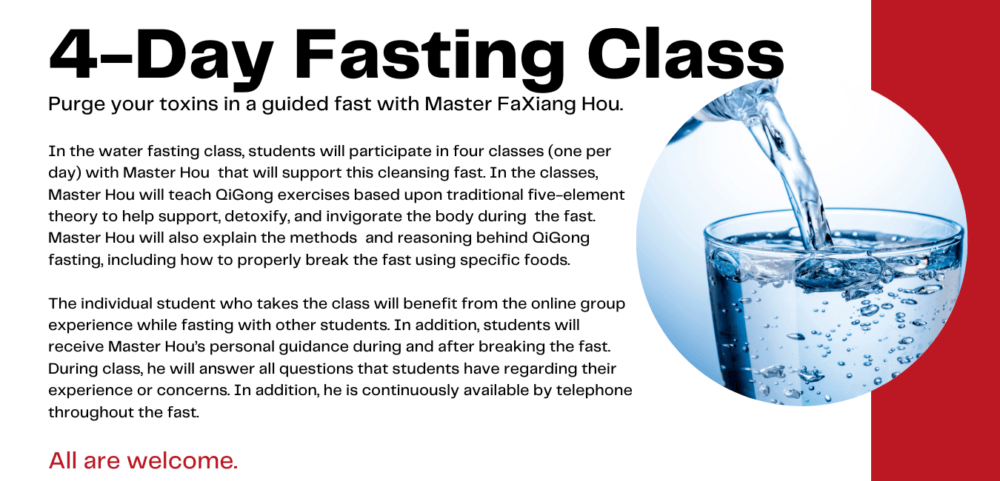 Master Faxiang Hou – 4 Day Water Fasting