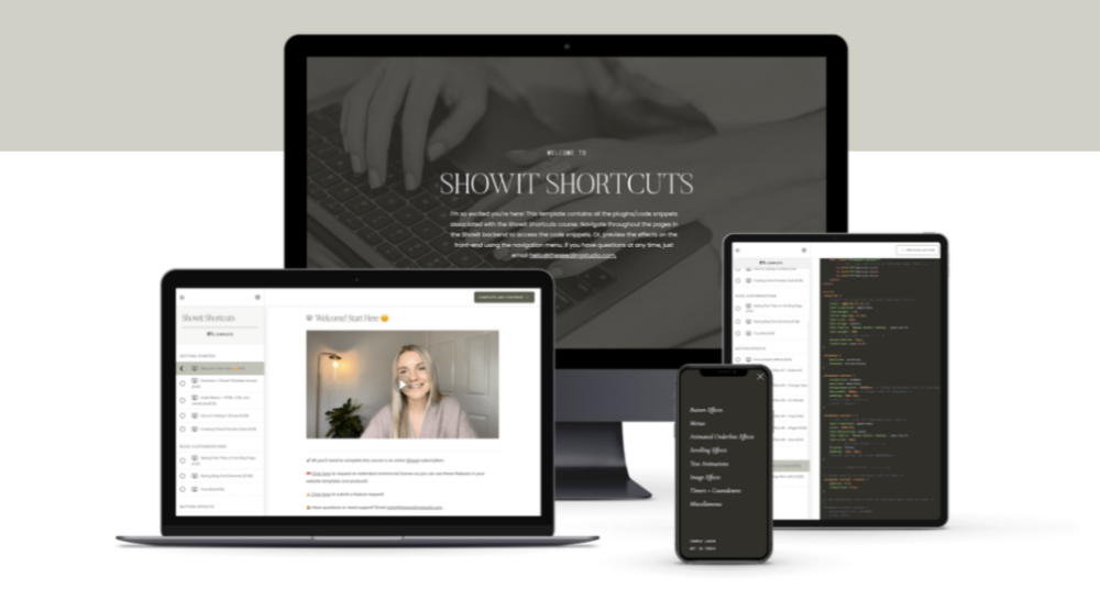 Erica Carnohan – Showit Shortcuts