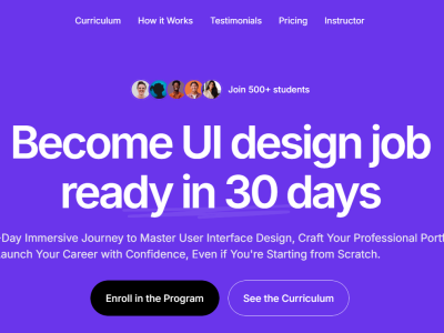 Designchamps – Become UI design job ready in 30 days