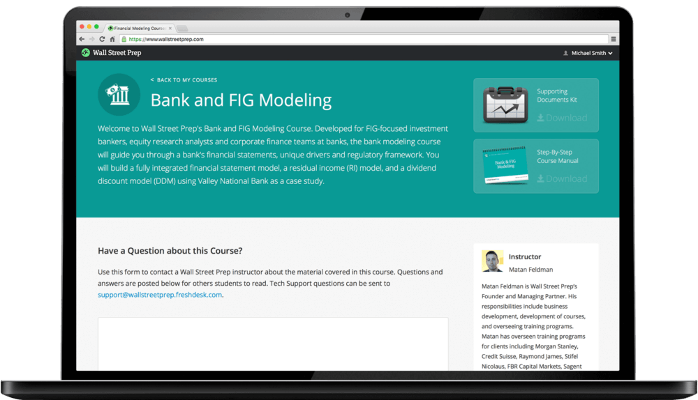 Wall Street Prep – Bank & FIG Modeling (1)