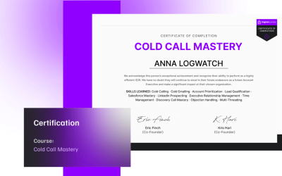 Higher Levels – Cold Call Mastery