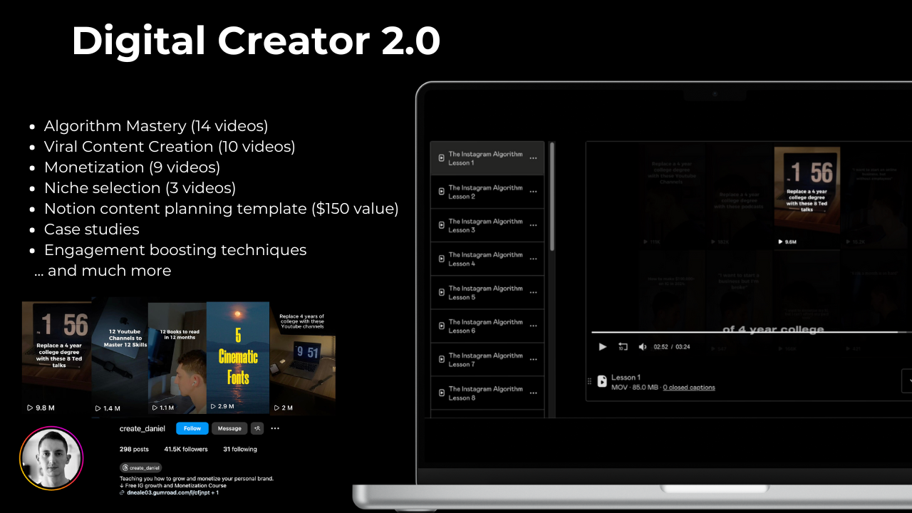 Daniel Neale – Instagram Digital Creator 2.0l