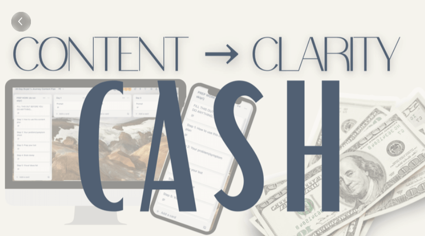 Morgan Alexis - Content Clarity Cash 30 Day Content Plan