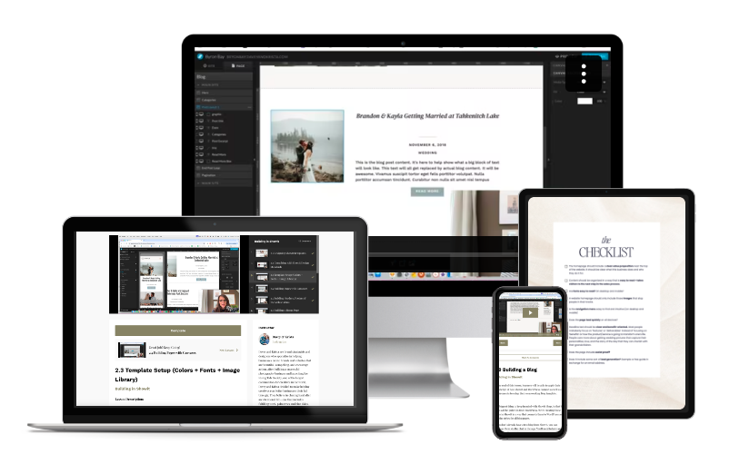 Davey and Krista – Design + Sell Showit Website Templates