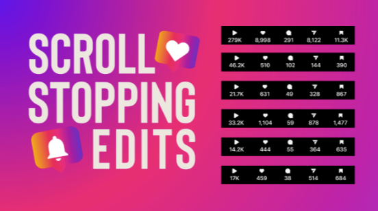 Scroll Stopping Edits – Video Editing Course