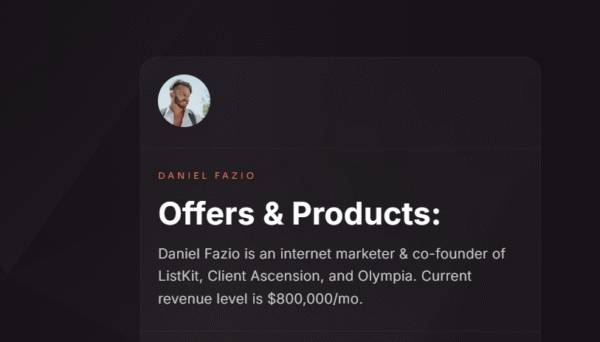 Daniel Fazio (Cold Email Wizard) - The AI Business Challenge