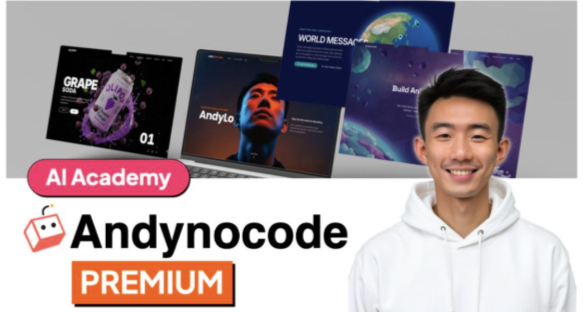 AndyNoCode Premium – Build Apple-Style Websites in 30 Minutes with AI & Earn $500 – $2,000 Per Project
