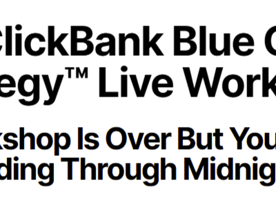 Duston McGroarty – The ClickBank Blue Ocean Strategy™ Live Workshop