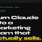The Vibe Marketer – 10 skills to turn Claude Code into a marketing team that sells