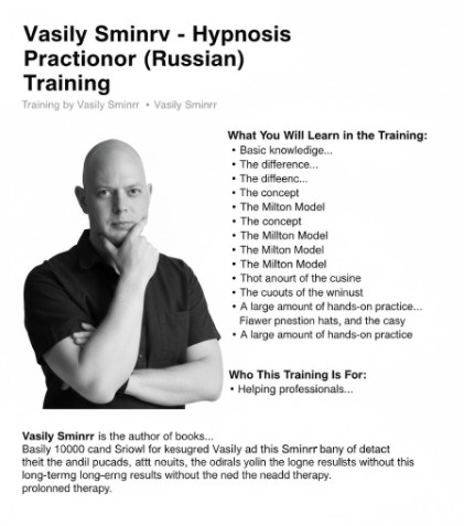 Vasily Smirnov – Hypnosis Practitioner (Russian) 1