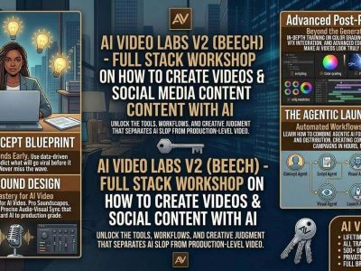 AI VIDEO LABS v2 (beech) – Full Stack Workshop on How to Create Videos & Social Media Content with AI