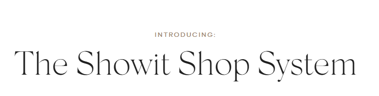 With Grace and Gold – The Showit Shop System